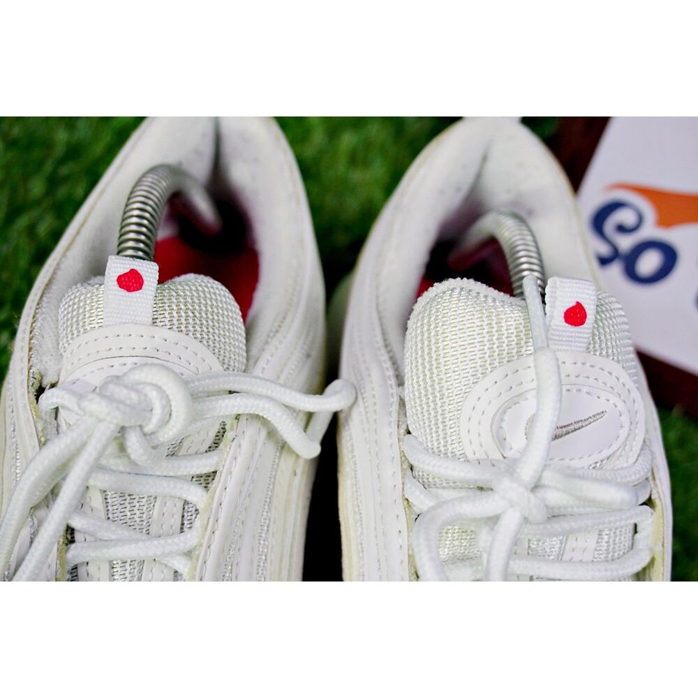 Nike Air Max 97 White and Green Men's Shoes - Picture 2 of 9